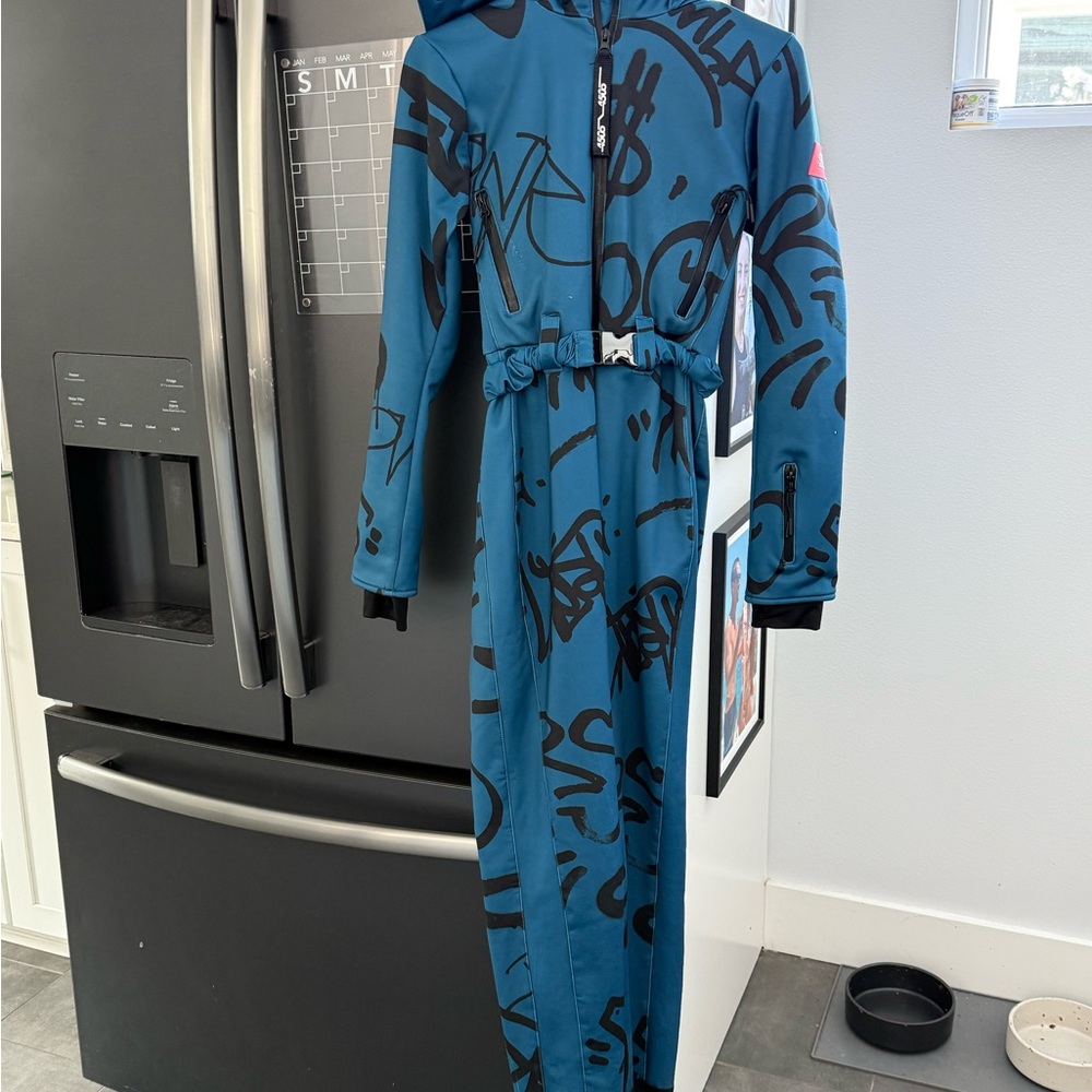 Stylish Blue Graphic Jumpsuit